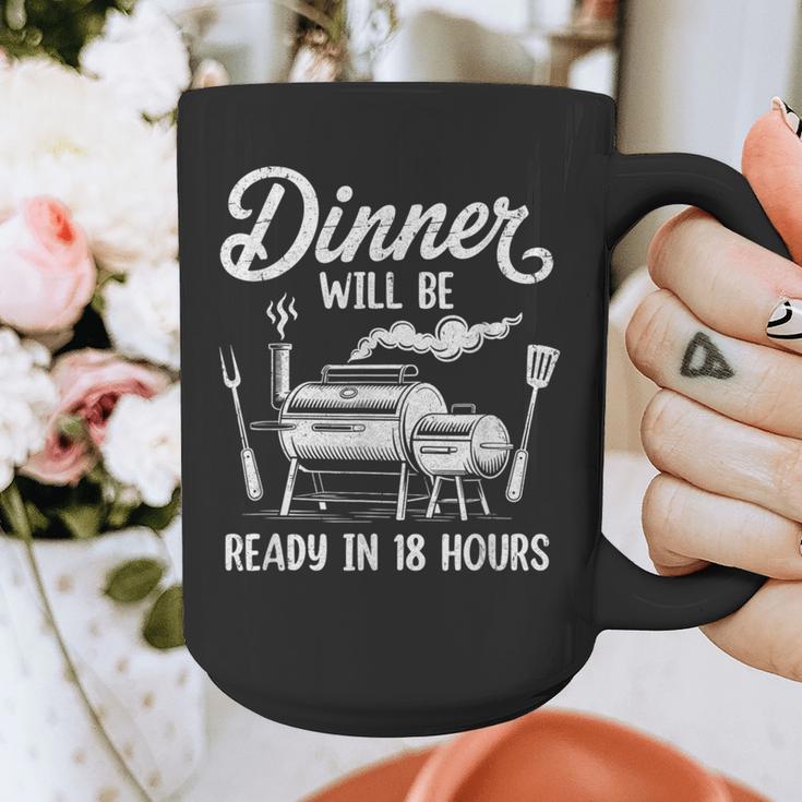 Bbq Men Smoking Meat Smoker Grilling Barbecue Dad Graphic Print Coffee Mug