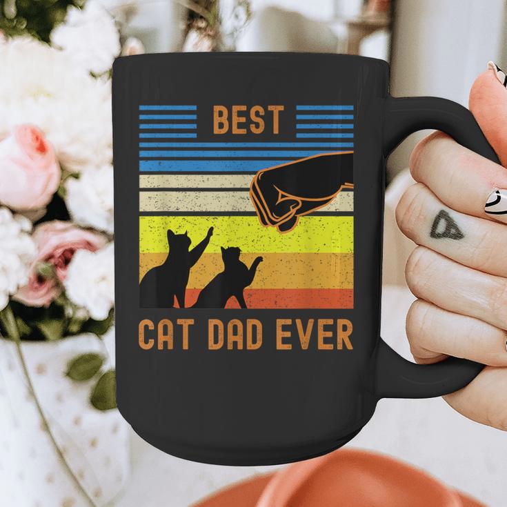 Best Cat Dad Ever Fist Bump For Fur Daddies Men Women Girls Kids Graphic Print Coffee Mug