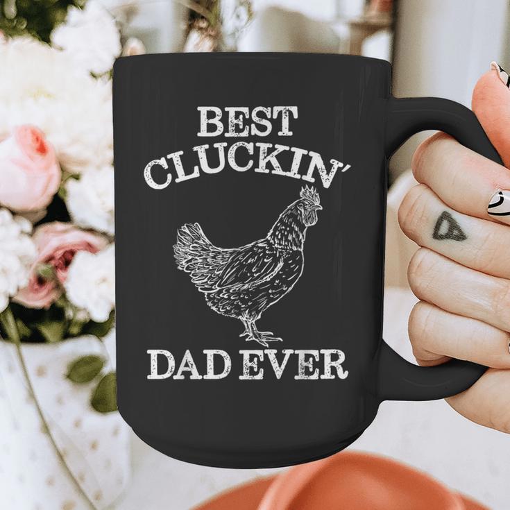 Best Cluckin' Dad Ever Father's Day Chicken Farm Shirt Graphic Print Coffee Mug
