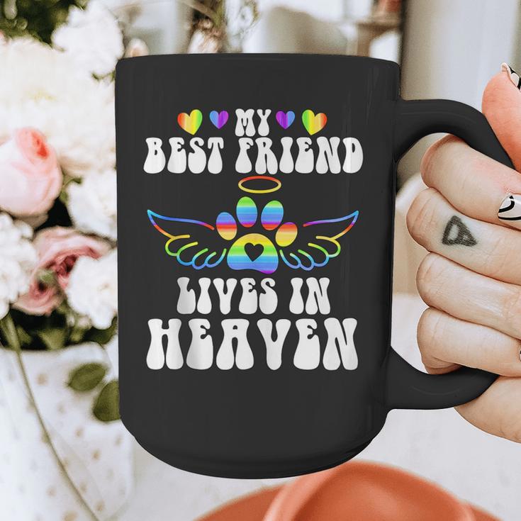 My Best Friend Lives In Heaven Pet Memorial In Memory Of Pet Graphic Print Coffee Mug My Best Friend Lives In Heaven Pet Memorial In Memory Of Pet Graphic Print Coffee Mug