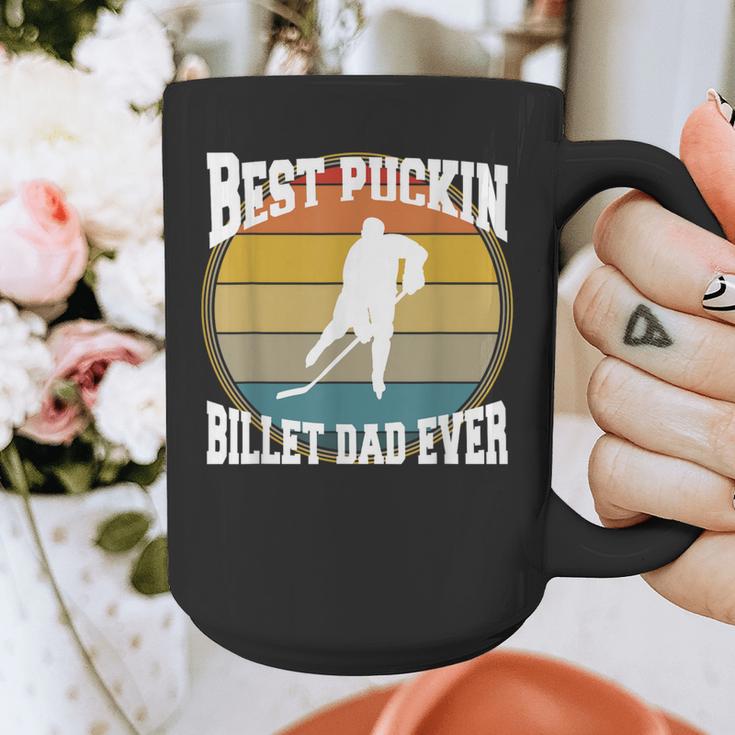 Best Puckin Billet Dad Hockey Graphic Print Coffee Mug