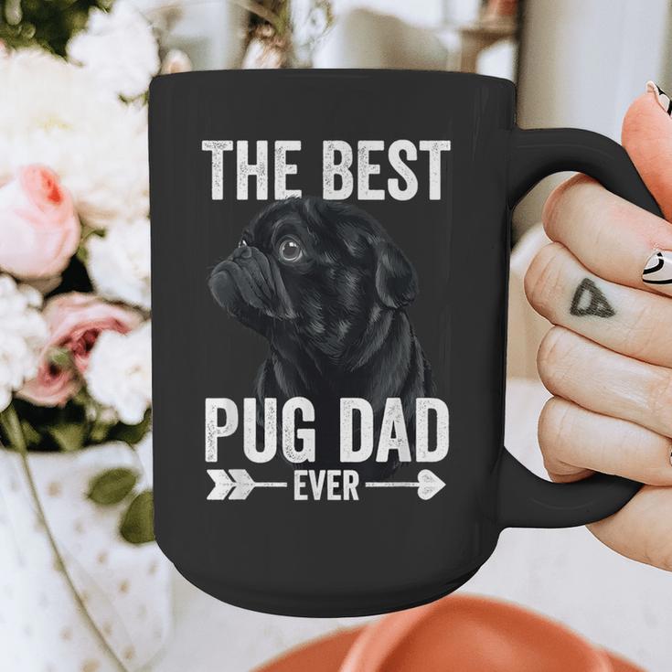 Best Pug Dad Ever Fathers Day Cute Daddy Dad Pug Graphic Print Coffee Mug