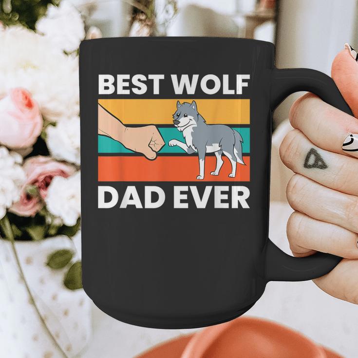 Best Wolf Dad Ever Graphic Print Coffee Mug
