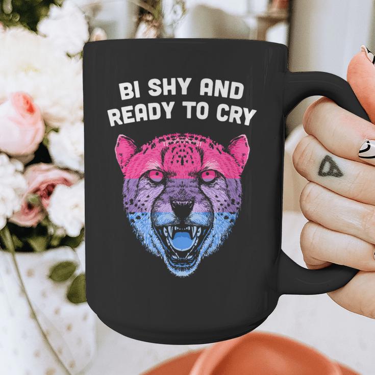 Bi Shy And Ready To Cry Bisexual Introvert Bi Pride Graphic Print Coffee Mug Bi Shy And Ready To Cry Bisexual Introvert Bi Pride Graphic Print Coffee Mug