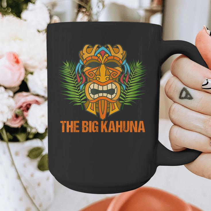 The Big Kahuna Hawaiian Tiki Dad Boss T-Shirt Graphic Print Coffee Mug