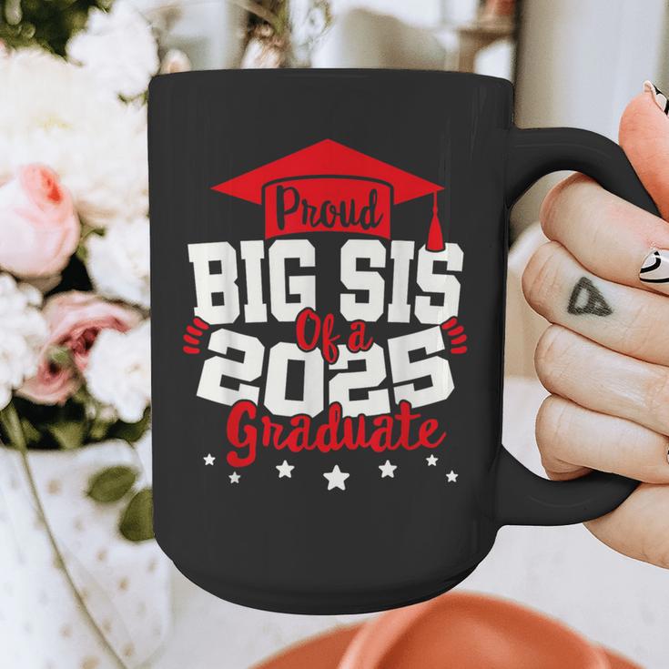 Big Sis Of a 2025 Graduate Class Senior Graduation Grad 25 Graphic Print Coffee Mug
