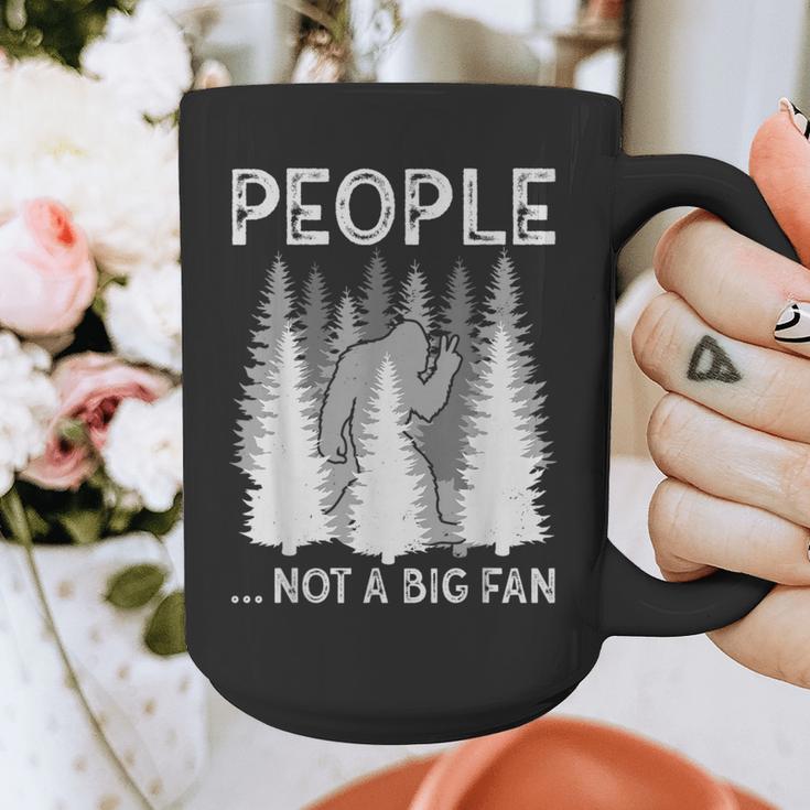 Bigfoot People Not a Big Fan Sasquatch Introvert Graphic Print Coffee Mug Bigfoot People Not a Big Fan Sasquatch Introvert Graphic Print Coffee Mug