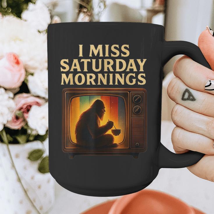 Bigfoot Saturday Morning Nostalgia Graphic Print Coffee Mug
