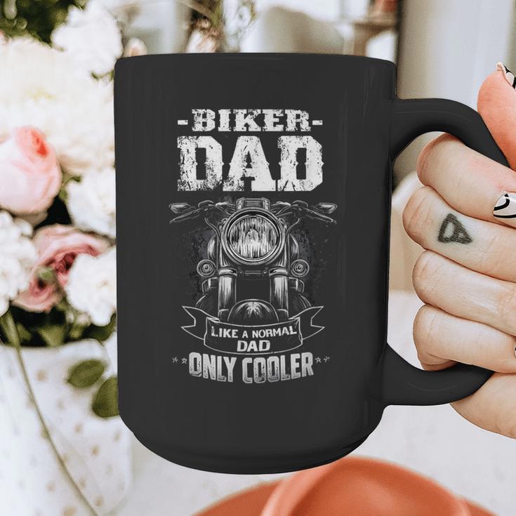 Biker Dad Like a Normal Dad Only Cooler Motorcyclist Graphic Print Coffee Mug