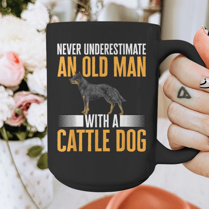 Blue Heeler Dad Australian Cattle Dog Men Graphic Print Coffee Mug