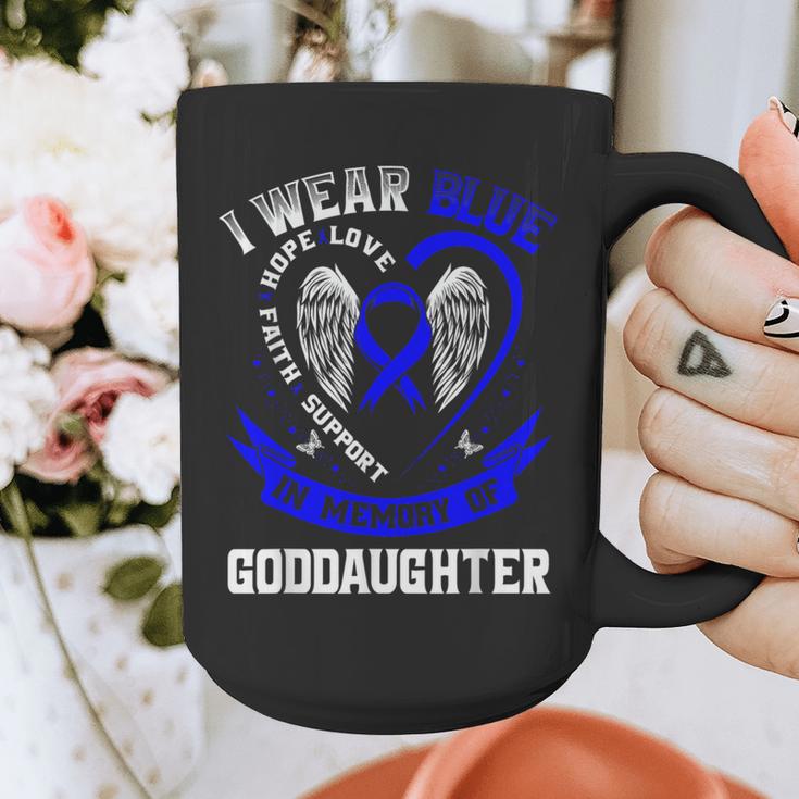 Blue In Memory Of Goddaughter Colon Cancer Awareness Shirts Graphic Print Coffee Mug