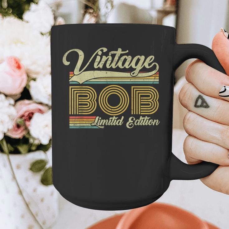 Bob Name Vintage Bob Father's Day Dad Bob Graphic Print Coffee Mug