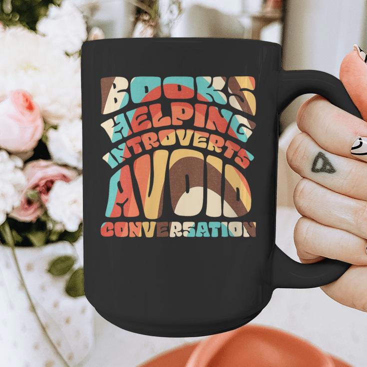 Books Helping Introverts Avoid Conversation Graphic Print Coffee Mug Books Helping Introverts Avoid Conversation Graphic Print Coffee Mug