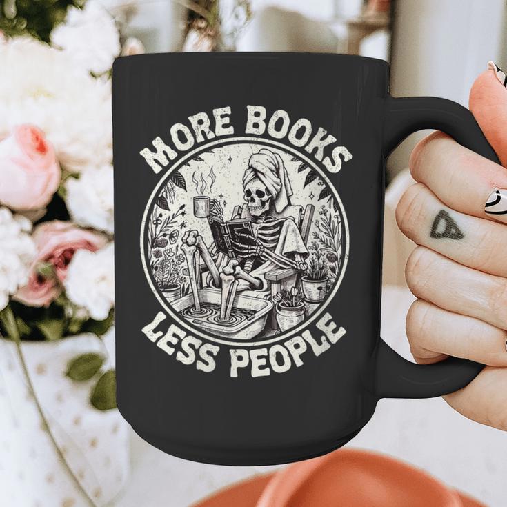 More Books Less People Introvert Skeleton Reading Graphic Print Coffee Mug More Books Less People Introvert Skeleton Reading Graphic Print Coffee Mug