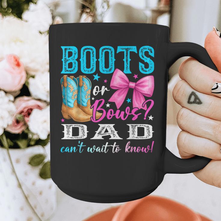 Boots Or Bows Dad Loves You Gender Reveal Party Graphic Print Coffee Mug