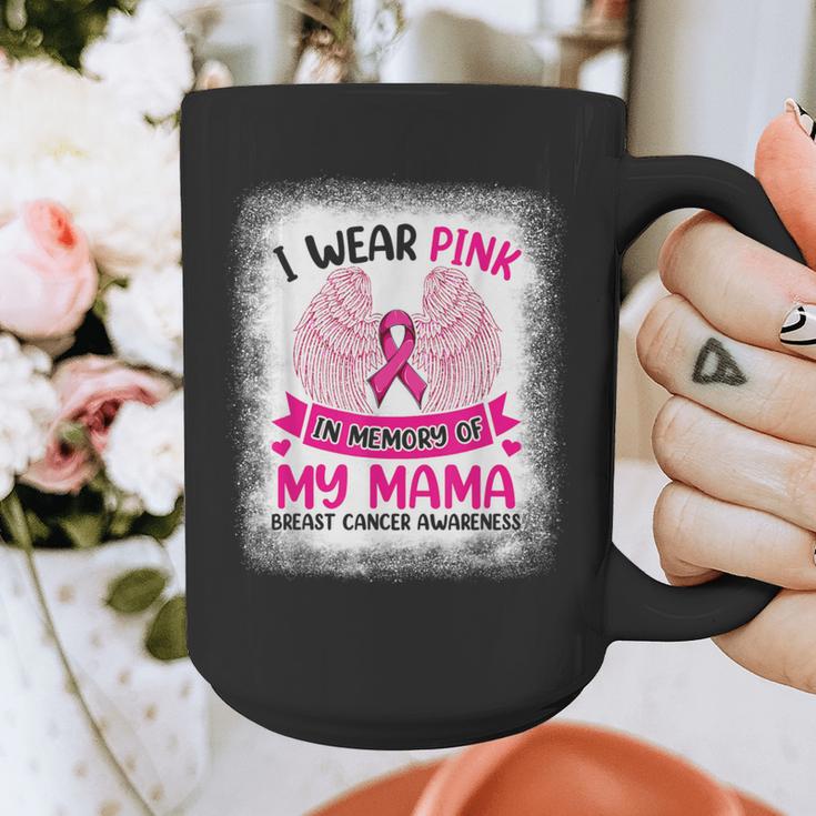 Breast Cancer Wings Shirt I Wear Pink In Memory Of My Mama Graphic Print Coffee Mug