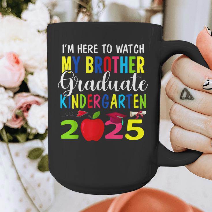 My Brother Graduated Kindergarten Class Of 2025 Graduation Graphic Print Coffee Mug