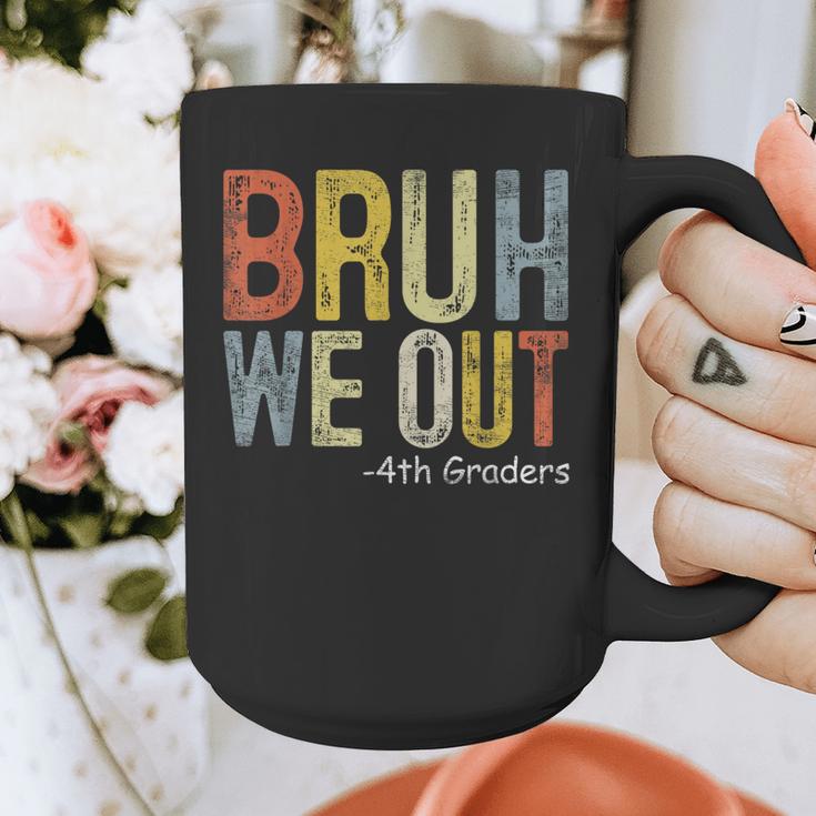 Bruh We Out 4th Graders Fourth Grade Graduation Class 2024 Graphic Print Coffee Mug
