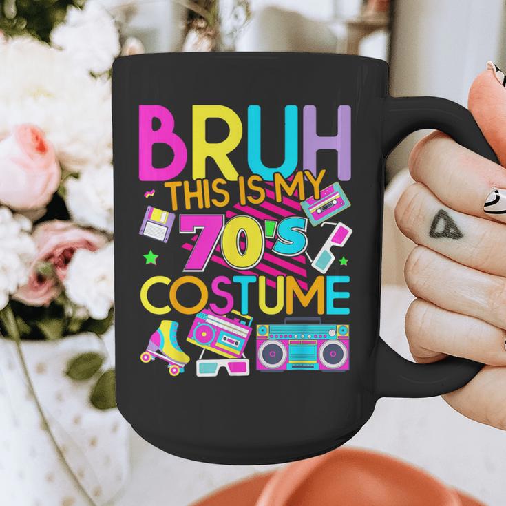 Bruh This Is My 70's Costume Nostalgia Mixtape 1970s Party Graphic Print Coffee Mug