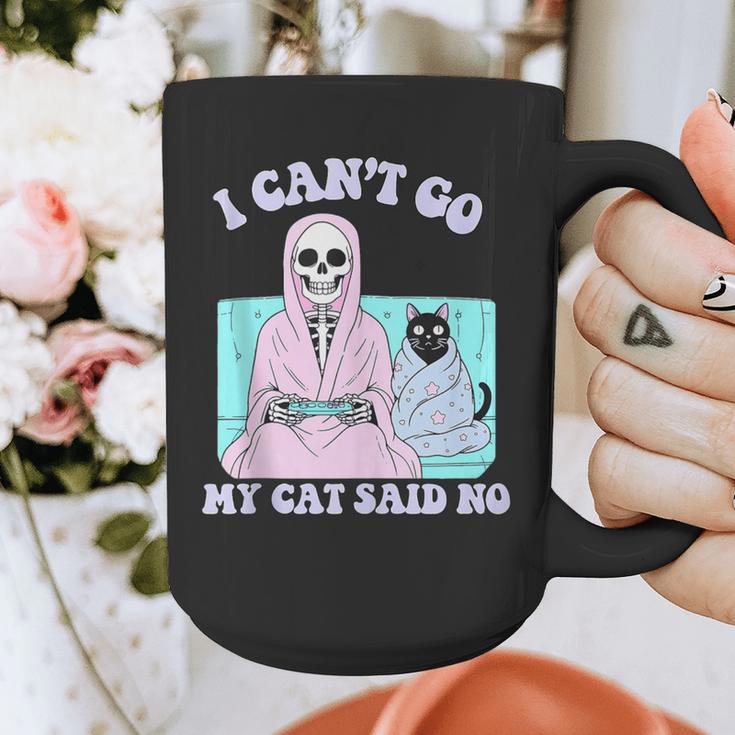 I Can't Go My Cat Said No Introvert Anxiety Cat Lover Graphic Print Coffee Mug I Can't Go My Cat Said No Introvert Anxiety Cat Lover Graphic Print Coffee Mug