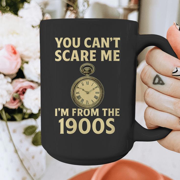 You Can't Scare Me I'm From The 1900s Vintage Pocket Watch Graphic Print Coffee Mug