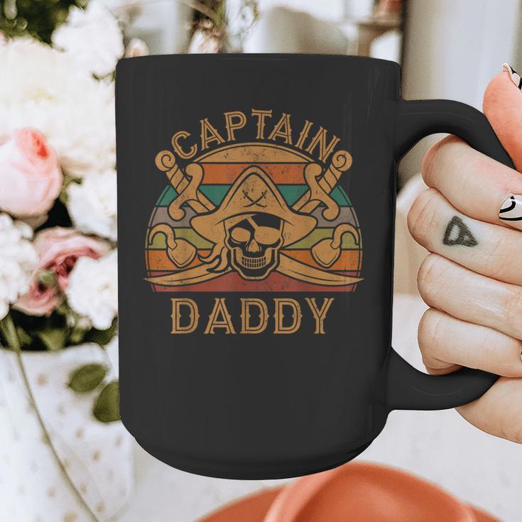 Captain Daddy Pirate Jolly Roger Flag Dad Halloween Graphic Print Coffee Mug