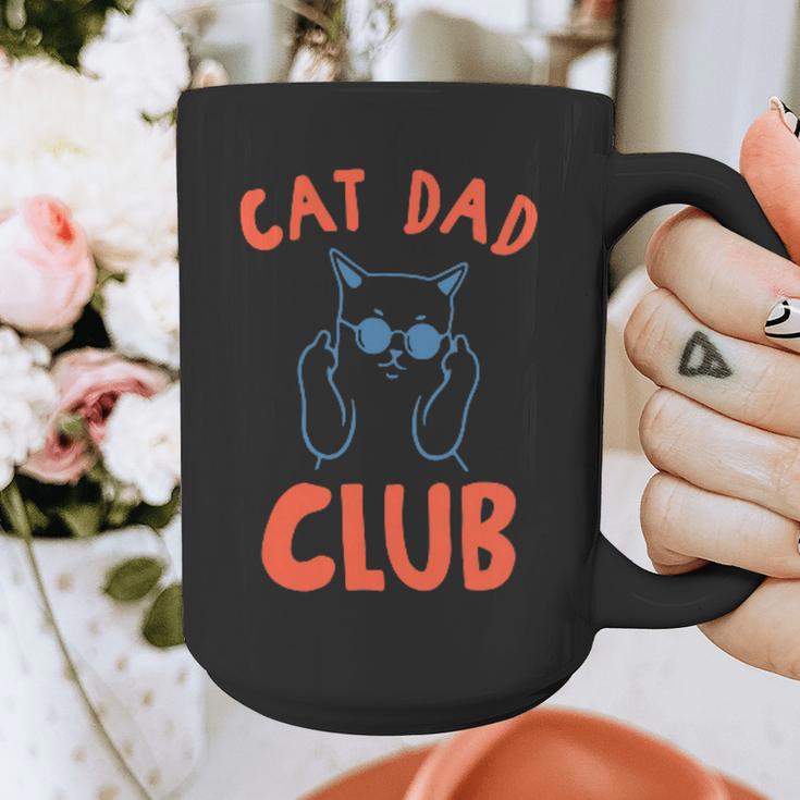 Cat Dad Club Life Is Better With Cats Retro Cat Dad Graphic Print Coffee Mug