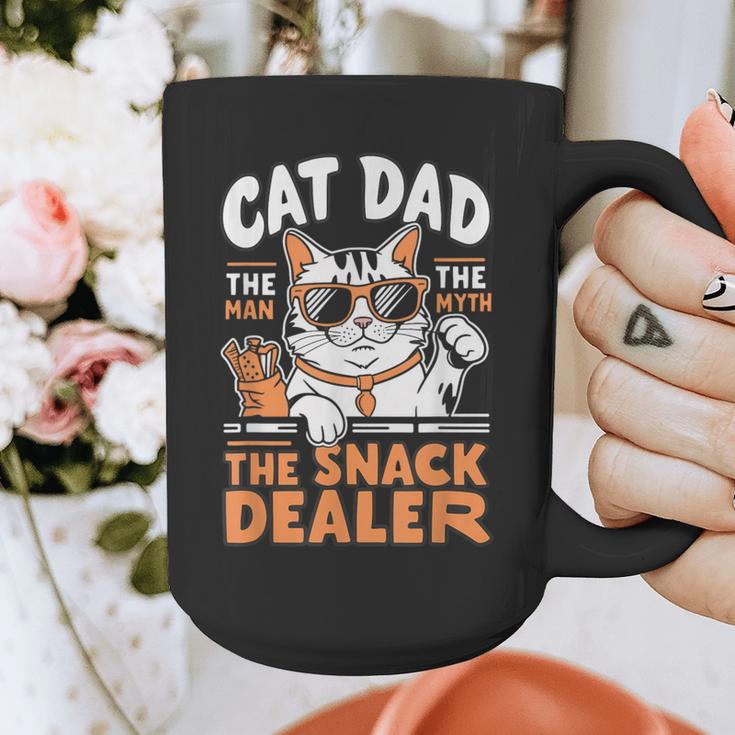 Cat Dad The Man The Myth The Snack Dealer Graphic Print Coffee Mug