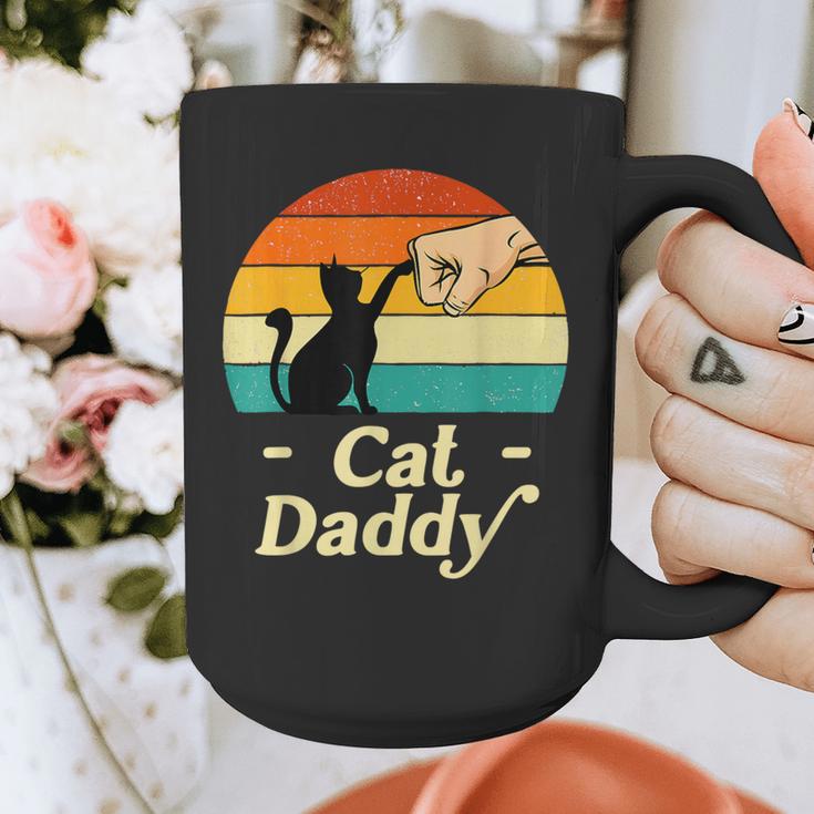 Cat Daddy Vintage Cat Lover Cat Dad Fathers Day Graphic Print Coffee Mug