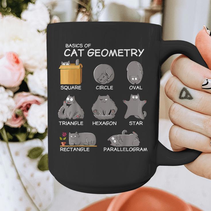 Cat Geometry Math Cat For Cat Dad Cat Mom Kids Graphic Print Coffee Mug