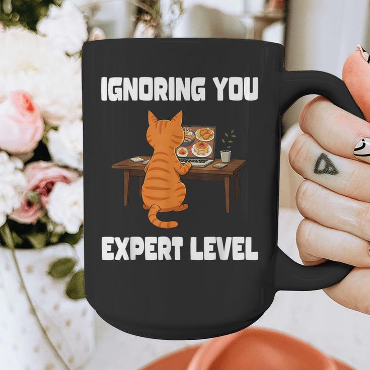 Cat Ignoring You Expert Level Orange Tabby Introvert Graphic Print Coffee Mug Cat Ignoring You Expert Level Orange Tabby Introvert Graphic Print Coffee Mug