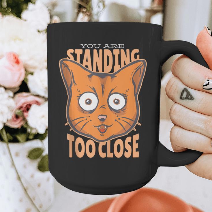 Cat Lover Antisocial Too Close Introvert People Hater Graphic Print Coffee Mug