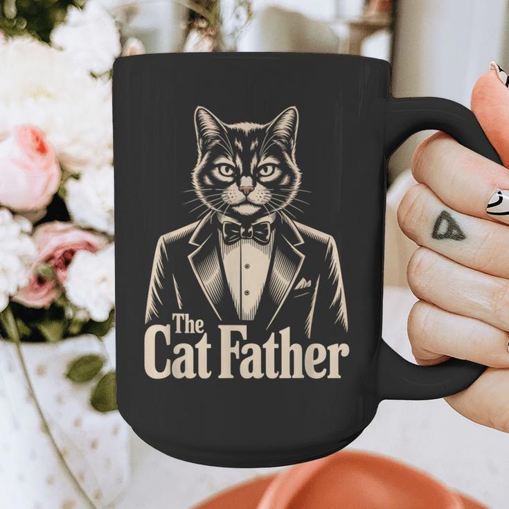 Cat Lover The CatFather Cat Dad Graphic Print Coffee Mug