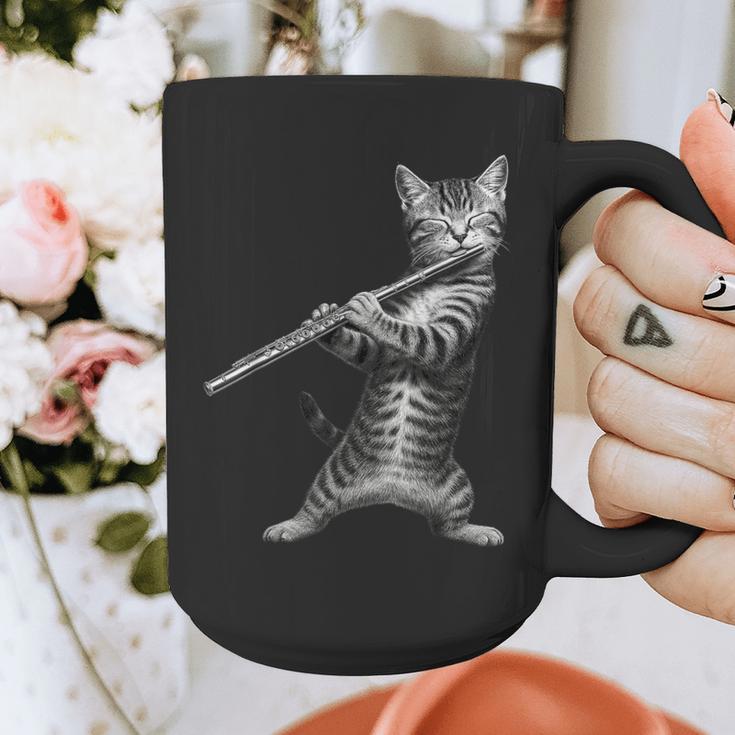 Cat Playing Flute For Cat Lover Cat Mom Cat Dad Graphic Print Coffee Mug Cat Playing Flute For Cat Lover Cat Mom Cat Dad Graphic Print Coffee Mug