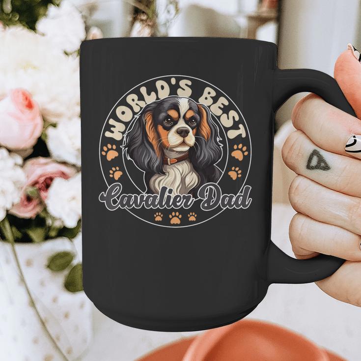 Cavalier King Charles Spaniel Dog World's Best Cavalier Dad Graphic Print Coffee Mug