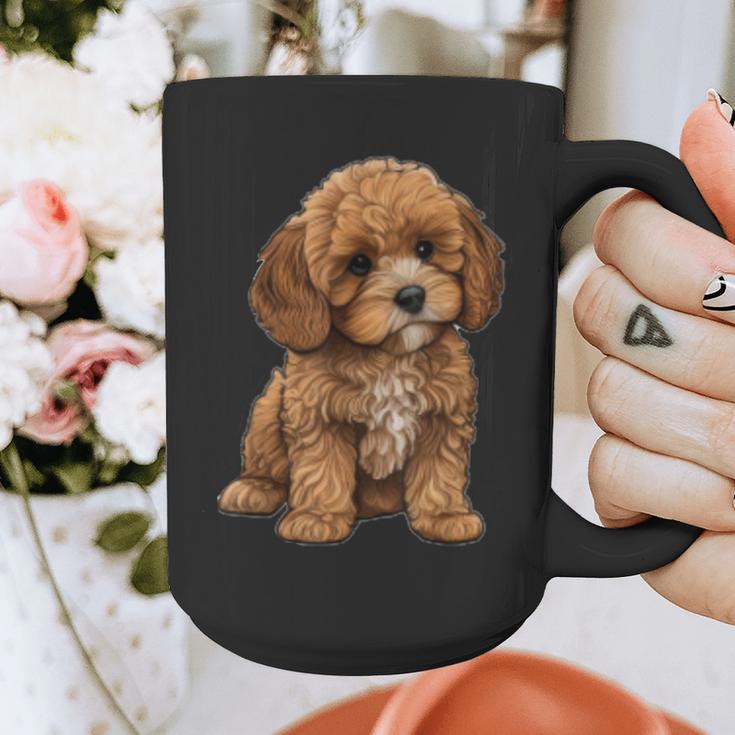 Cavapoo Breed Pet Lover Art Dog For Mom Dad Kids Graphic Print Coffee Mug