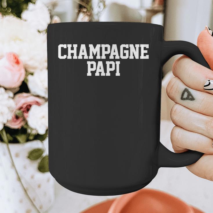 Champagne Papi Dad Father's Day Love Family Support Tee Graphic Print Coffee Mug