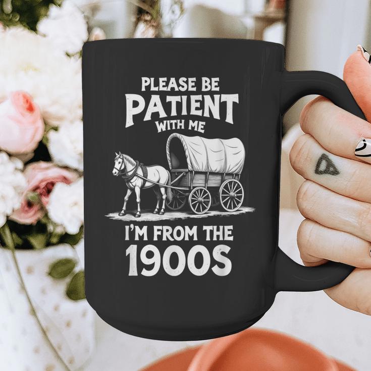 Charming Slow Life Please Be Patient I'm From The 1900s Graphic Print Coffee Mug Charming Slow Life Please Be Patient I'm From The 1900s Graphic Print Coffee Mug