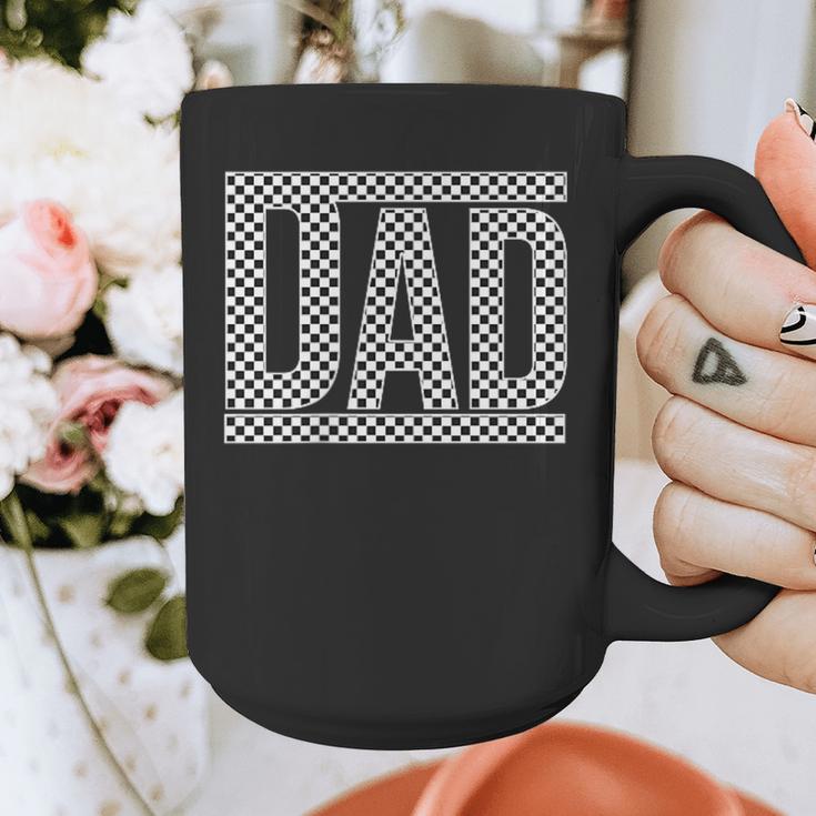 Checkered Racing Birthday Party Matching Family Race Car Dad Graphic Print Coffee Mug