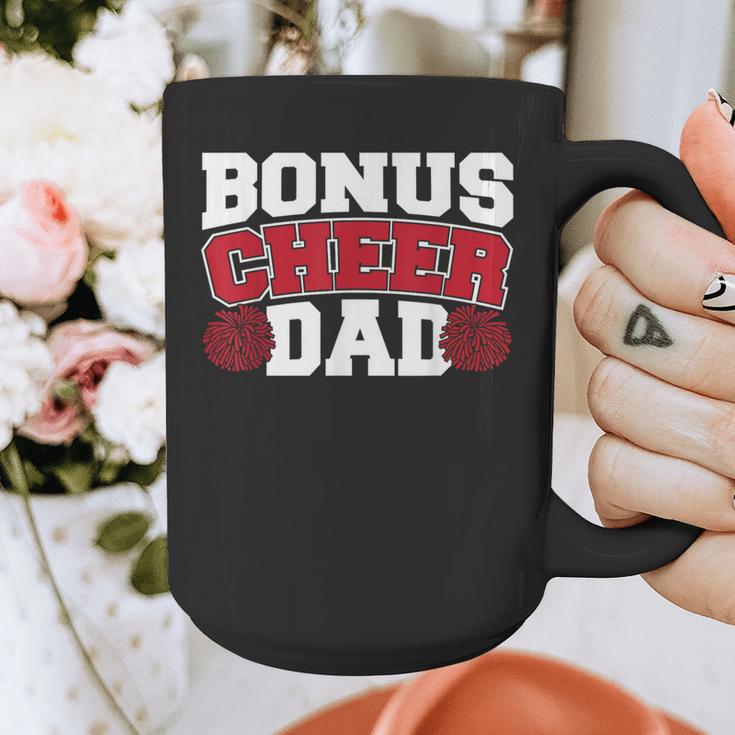 Cheer Stepdad Bonus Cheer Dad Red Graphic Print Coffee Mug