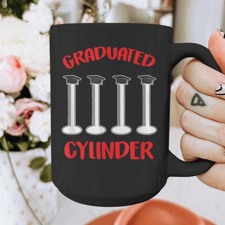 Chemistry Science Joke Graduated Cylinder Graduation T-Shirt Graphic Print Coffee Mug