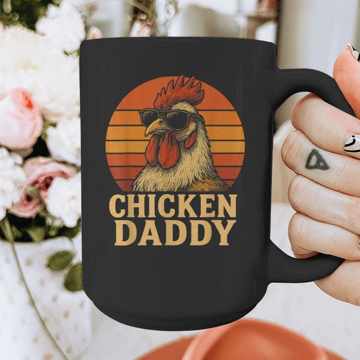 Chicken Daddy Vintage Chicken Dad Farmer Poultry Farmer Graphic Print Coffee Mug