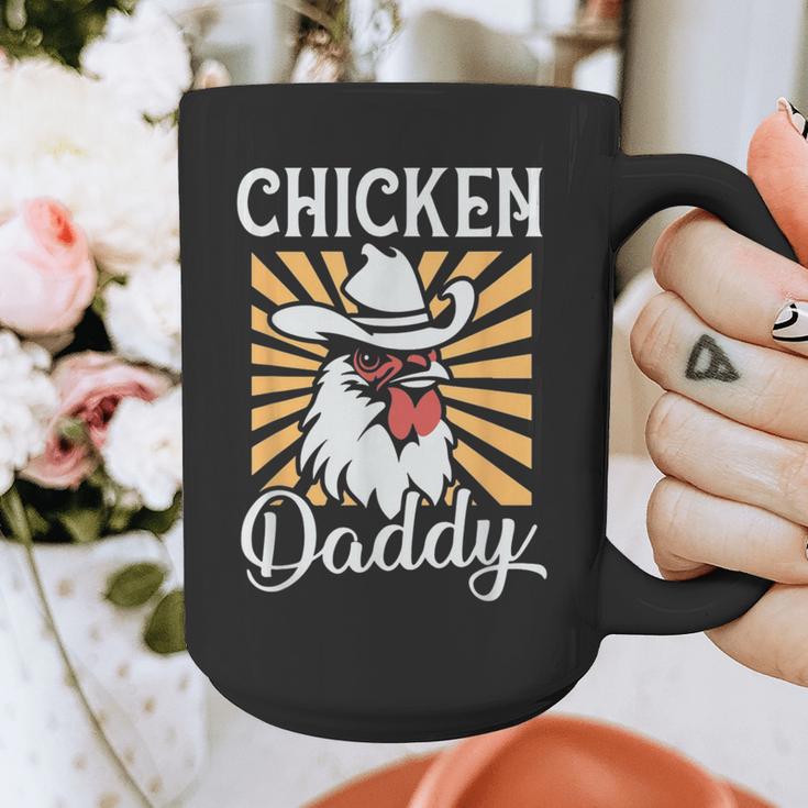Chicken Daddy Vintage Poultry Farmer Fathers Day Graphic Print Coffee Mug