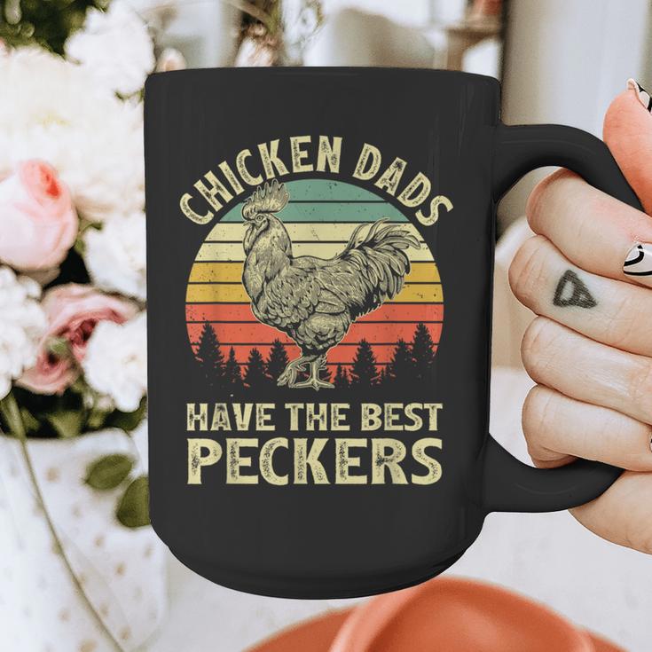Chicken Dads Have The Best Peckers Vintage Apparel Graphic Print Coffee Mug Chicken Dads Have The Best Peckers Vintage Apparel Graphic Print Coffee Mug