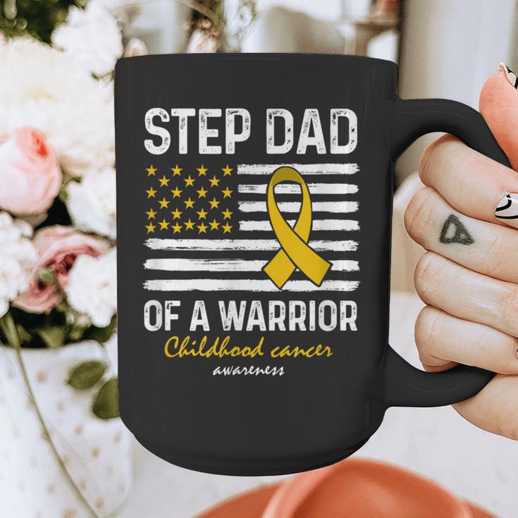 Childhood Cancer Survivor Support Step Dad Of A Warrior Graphic Print Coffee Mug
