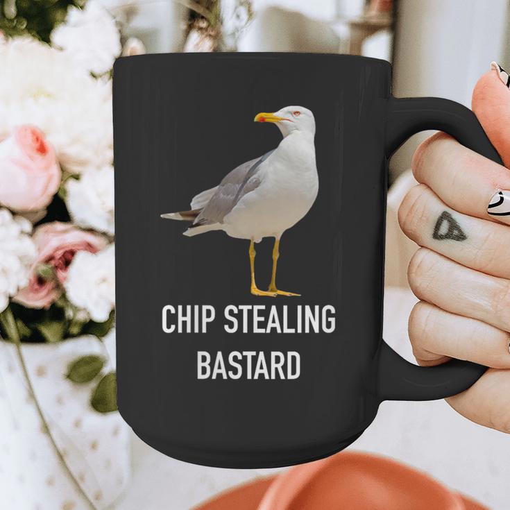 Chip Stealing Seagull Men Women Seaside Holiday Memory Graphic Print Coffee Mug