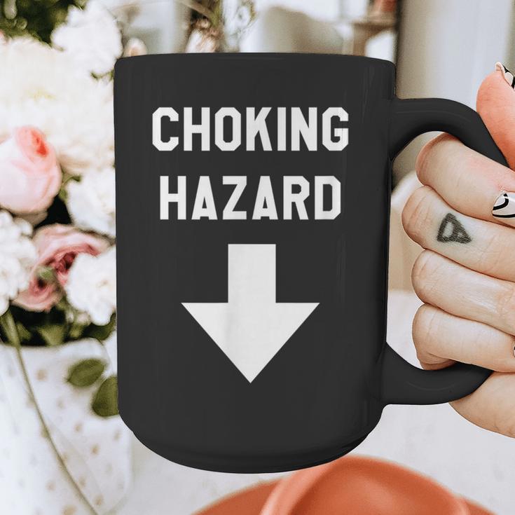 Choking Hazard Adult Dad Joke Graphic Print Coffee Mug