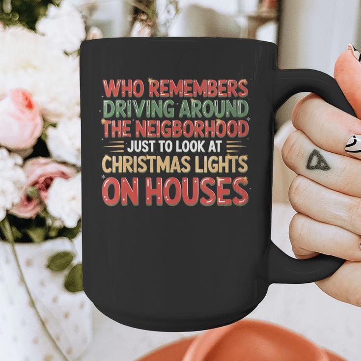 Christmas Lights Nostalgia – Holiday Memory Christmas Spirit Graphic Print Coffee Mug