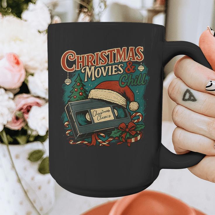 Christmas Movies Chill Retro VHS Holiday Nostalgia Graphic Print Coffee Mug Christmas Movies Chill Retro VHS Holiday Nostalgia Graphic Print Coffee Mug