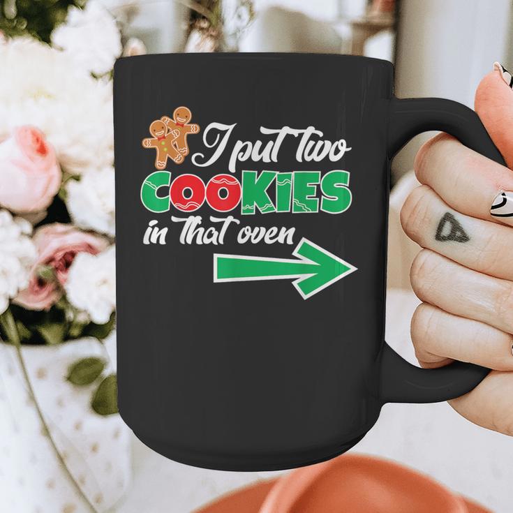 Christmas Twins Expecting Dad T-Shirt Pregnant Wife Tee Graphic Print Coffee Mug